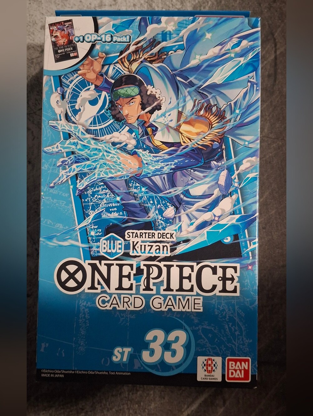 Onepiece Card Game Starter Deck - Blue Kuzan Artwork